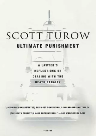 [READ DOWNLOAD] Ultimate Punishment: A Lawyer's Reflections on Dealing with the Death Penalty