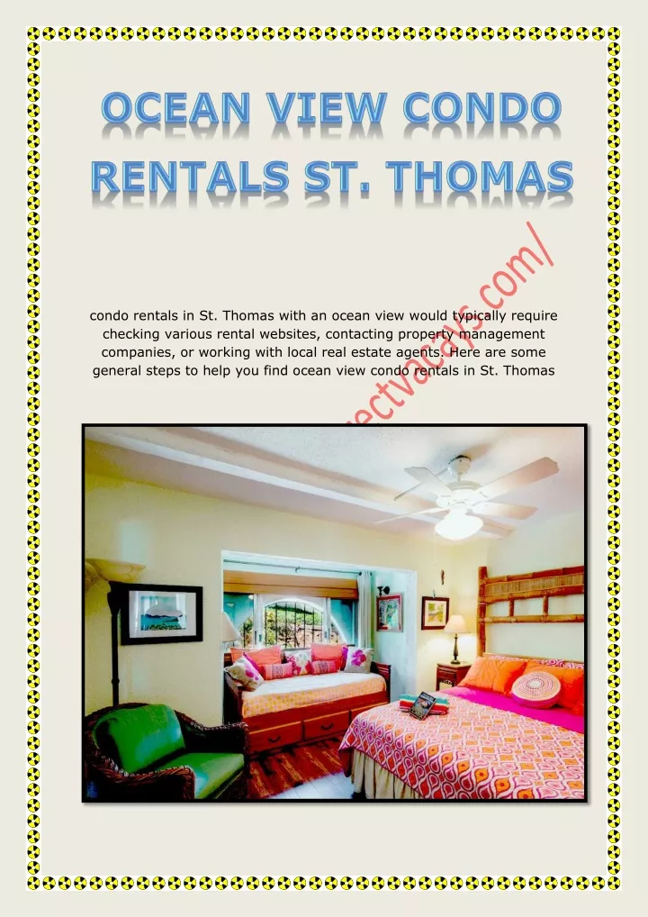 condo rentals in st thomas with an ocean view