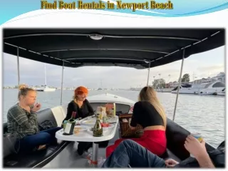 Find Boat Rentals in Newport Beach