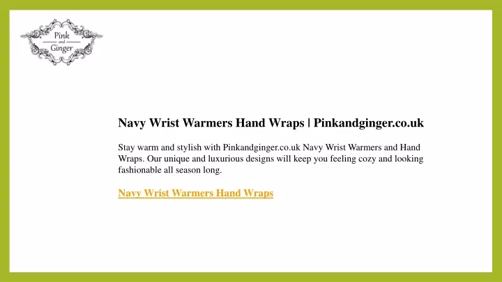 navy wrist warmers hand wraps pinkandginger