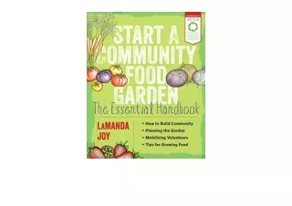 Kindle online PDF Start a Community Food Garden The Essential Handbook for ipad