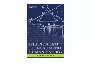 Download PDF The Problem of Increasing Human Energy With Special Reference to th