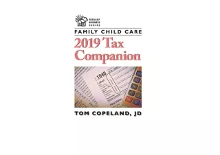 Download Family Child Care 2019 Tax Companion Redleaf Business Series  full