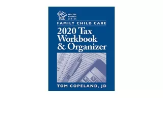 Download PDF Family Child Care 2020 Tax Workbook and Organizer Redleaf Business