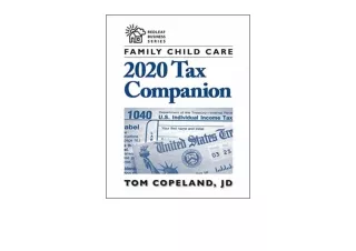 Kindle online PDF Family Child Care 2020 Tax Companion Redleaf Business Series