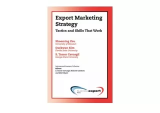 Download PDF Export Marketing Strategy Tactics and Skills That Work free acces