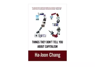 Ebook download 23 Things They Don t Tell You About Capitalism unlimited