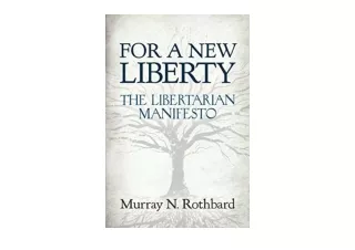Ebook download For a New Liberty The Libertarian Manifesto for android