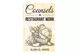 Download PDF Counsels on Restaurant Work for android