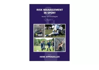 Download Risk Management in Sport Issues and Strategies full