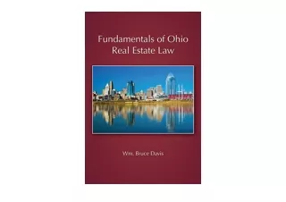 Kindle online PDF Fundamentals of Ohio Real Estate Law for ipad