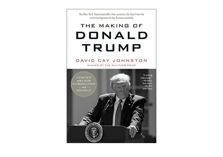 Trump Hd.pdf PPT - Download PDF The Making of Donald Trump for android PowerPoint ...
