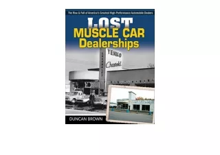 PDF read online Lost Muscle Car Dealerships for android