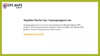 Magellan Marine Gps  Gpsmapsupport.com