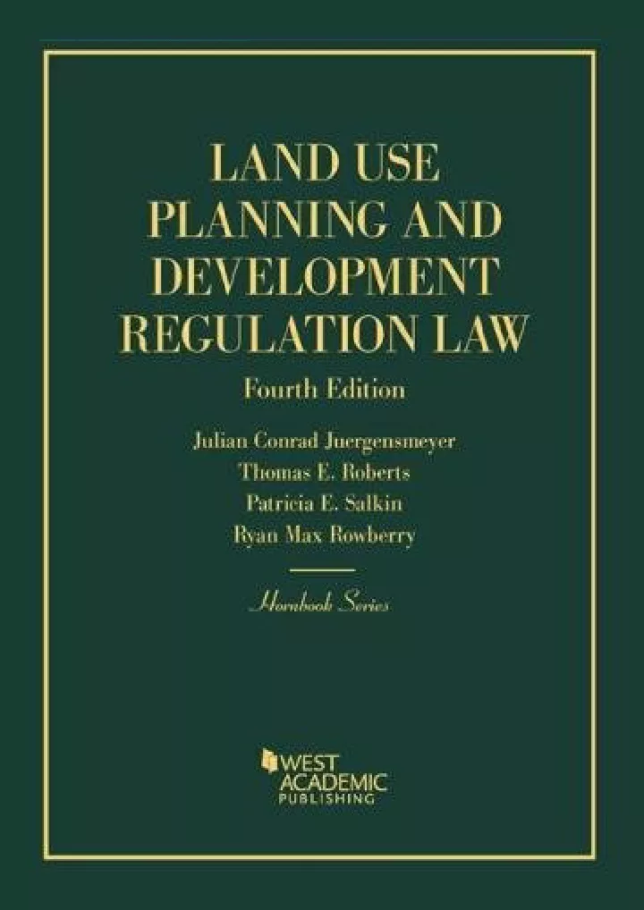 land use planning and development regulation