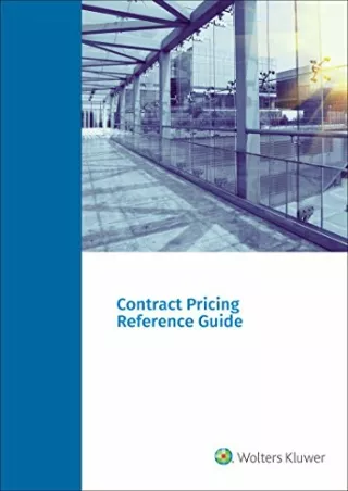 READ [PDF] Contract Pricing Reference Guide bestseller