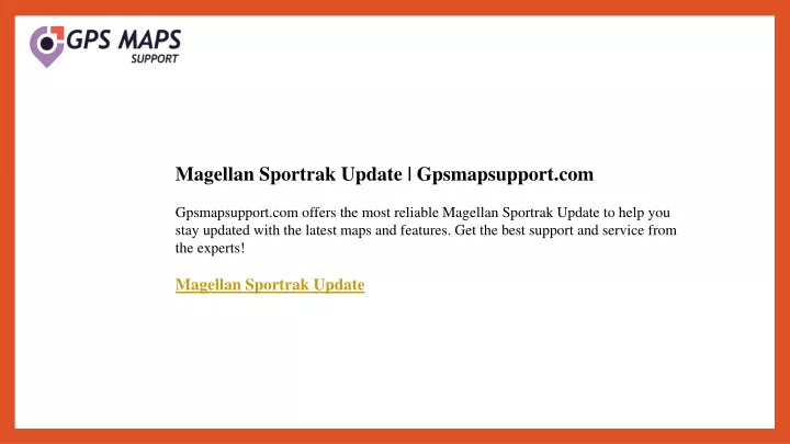 magellan sportrak update gpsmapsupport