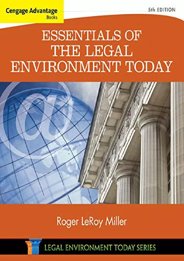 cengage advantage books essentials of the legal