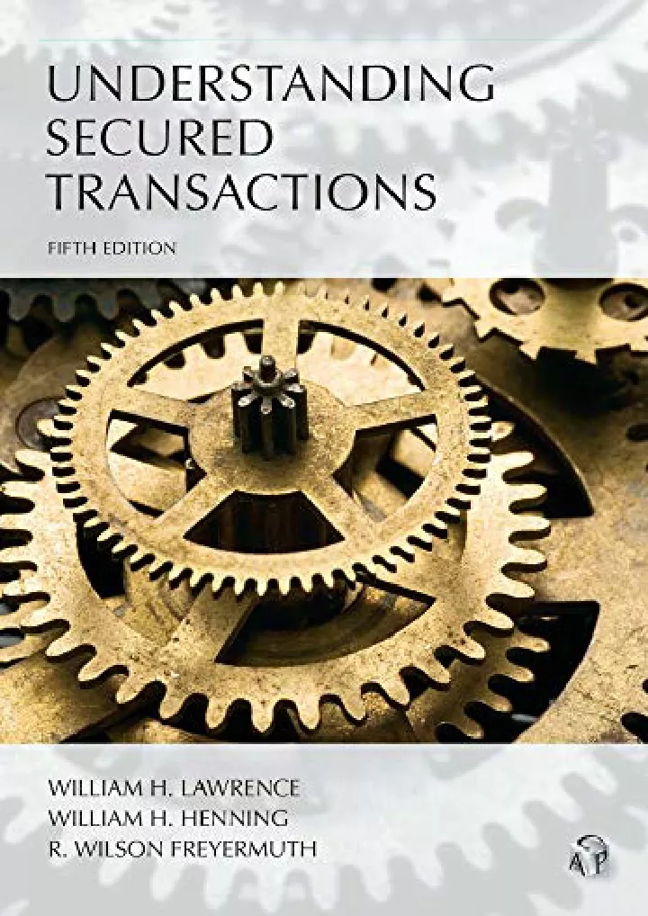 understanding secured transactions understanding