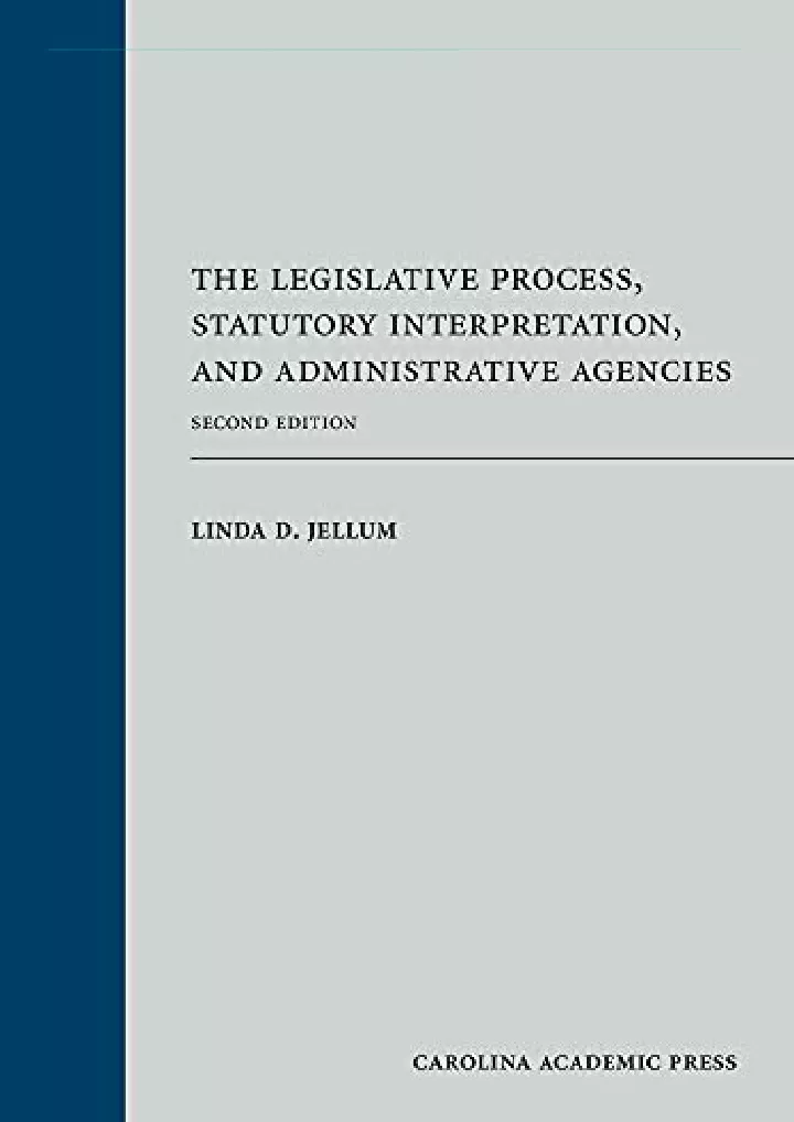 the legislative process statutory interpretation