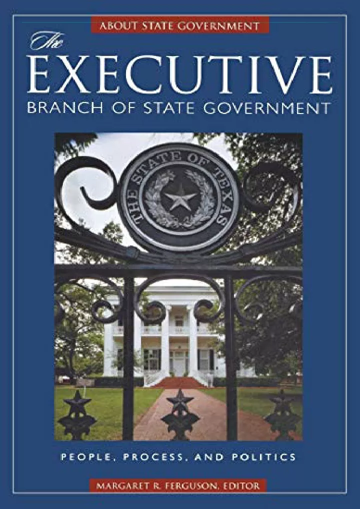 the executive branch of state government people