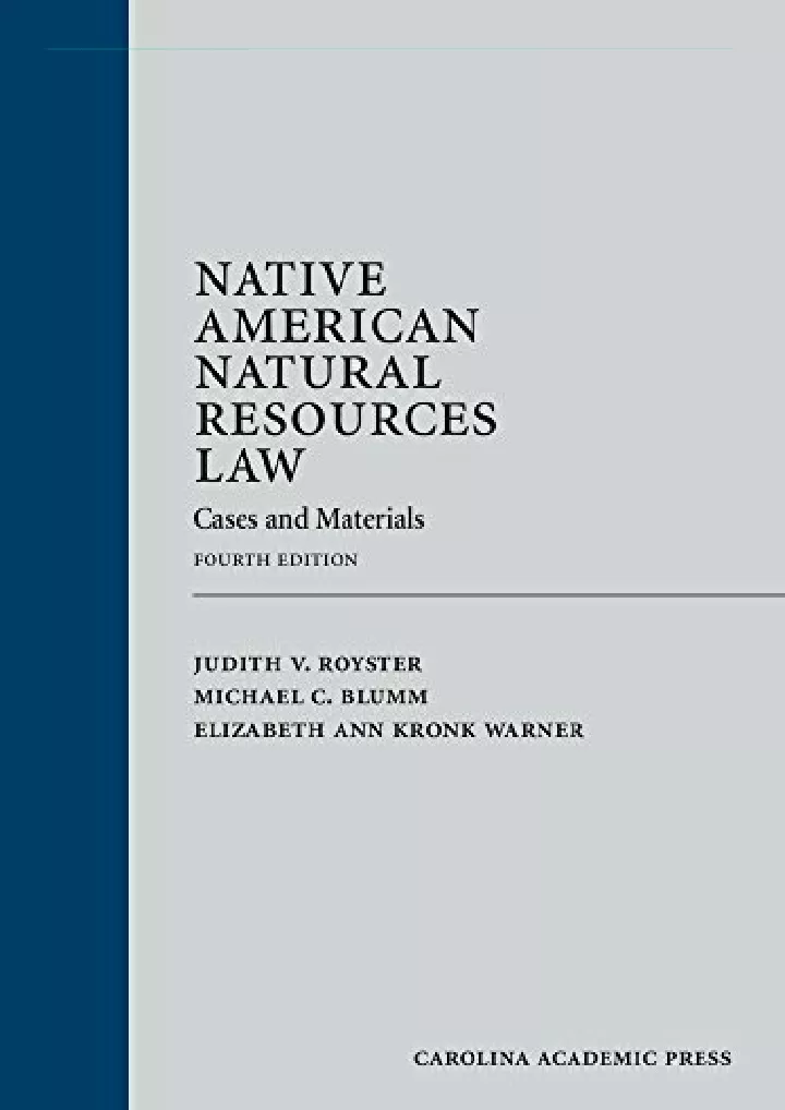 native american natural resources law cases