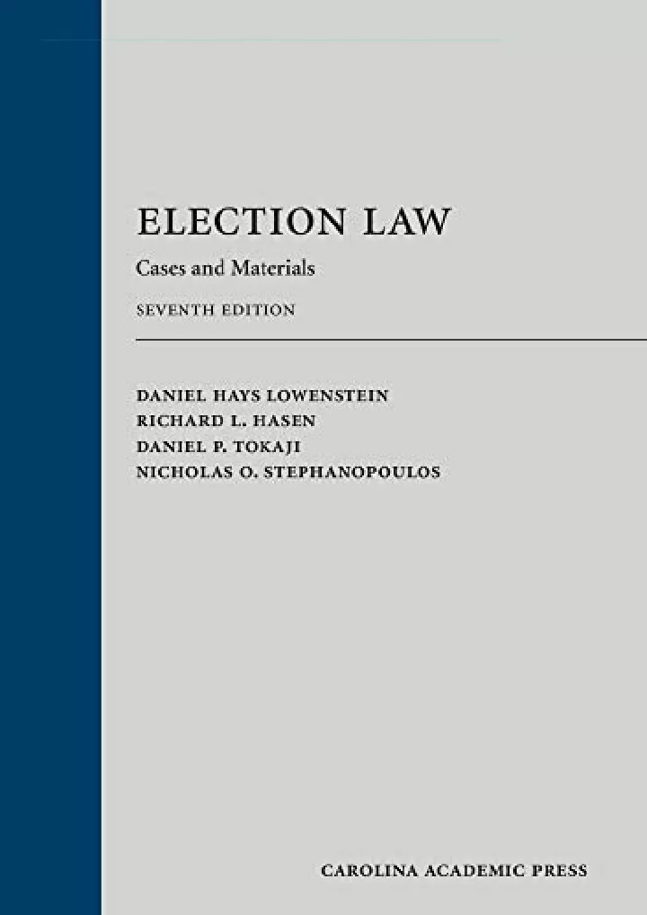 election law cases and materials download