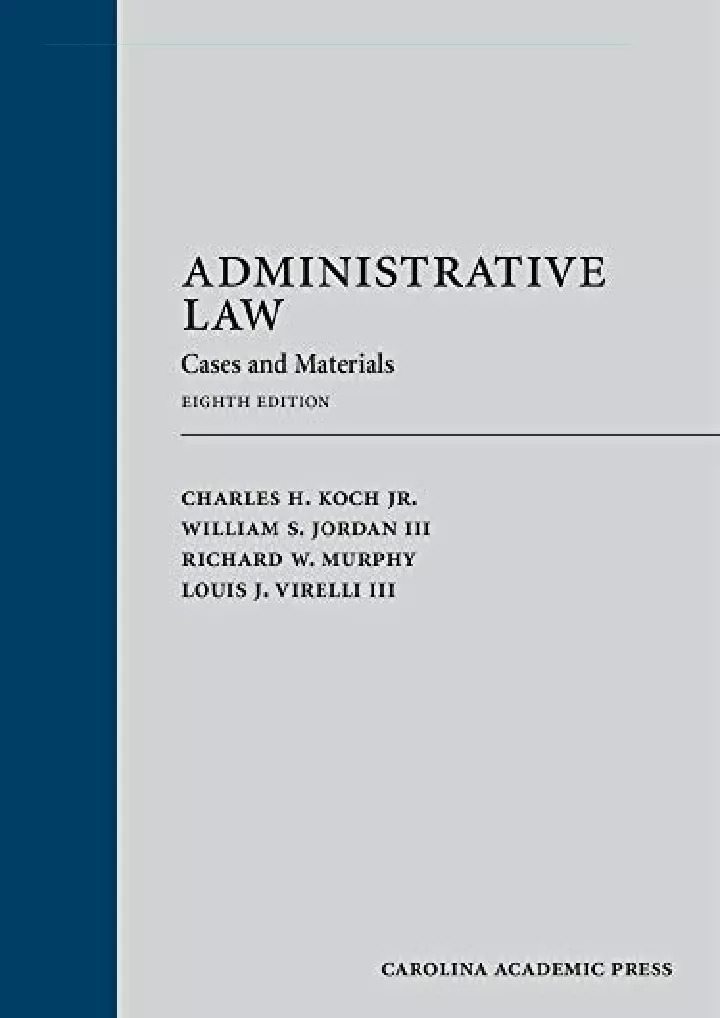 administrative law cases and materials download
