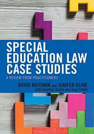 [PDF] DOWNLOAD EBOOK Special Education Law Case Studies: A Review from Prac