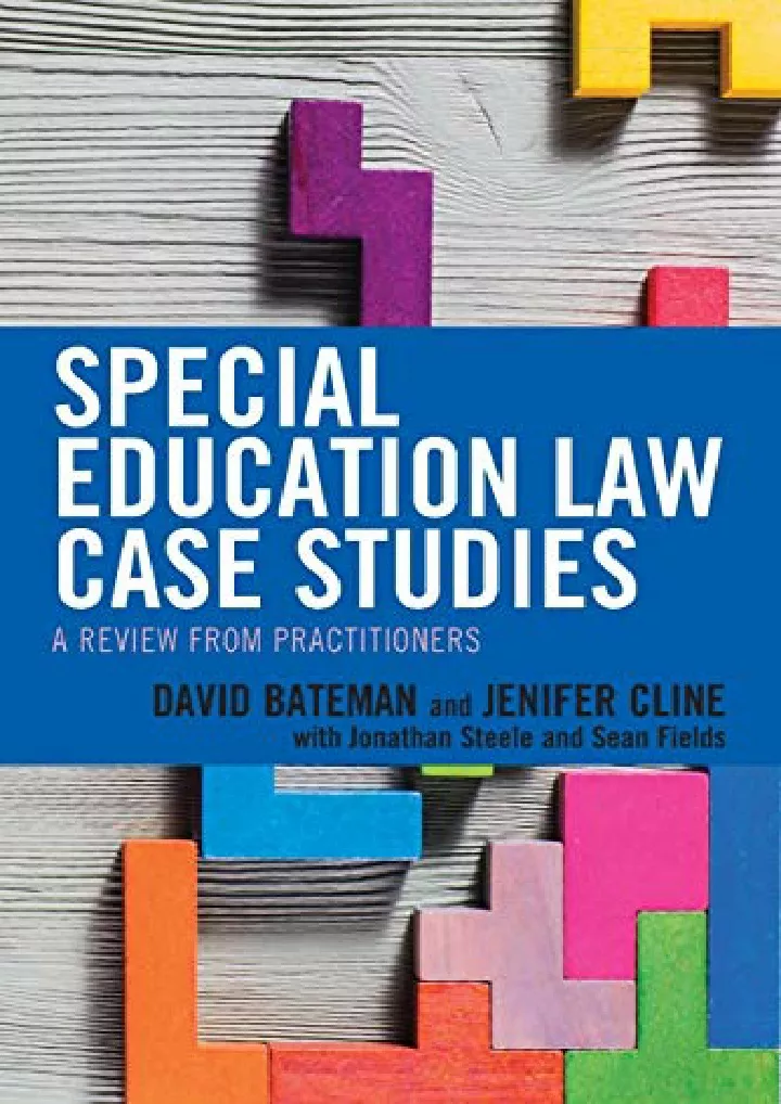 special education law case studies a review from