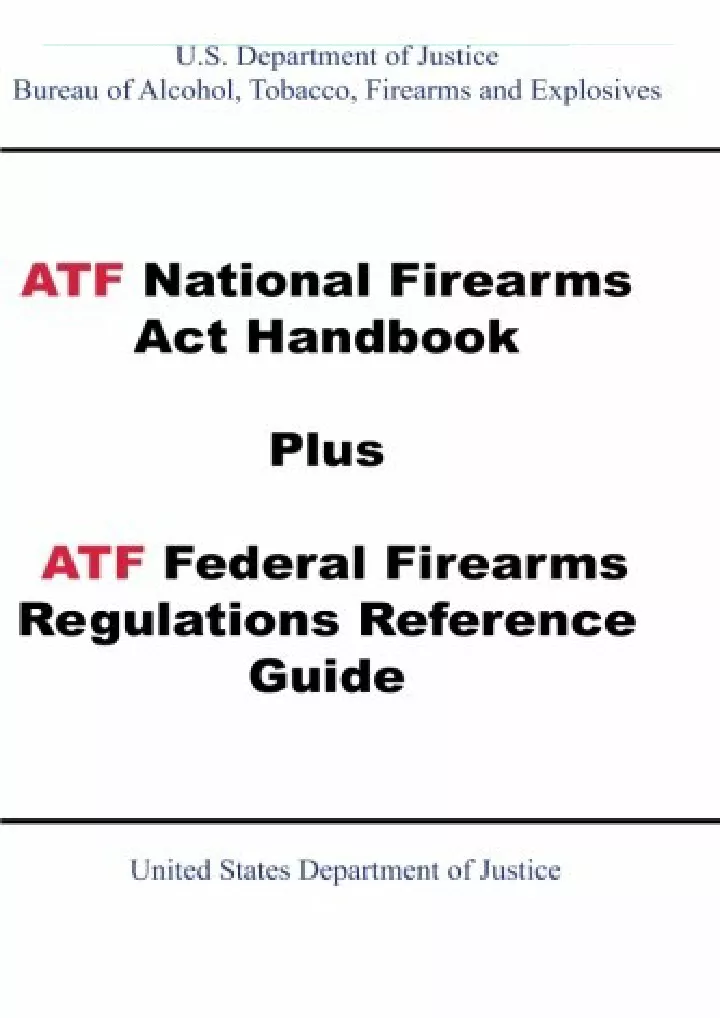 atf national firearms act handbook plus