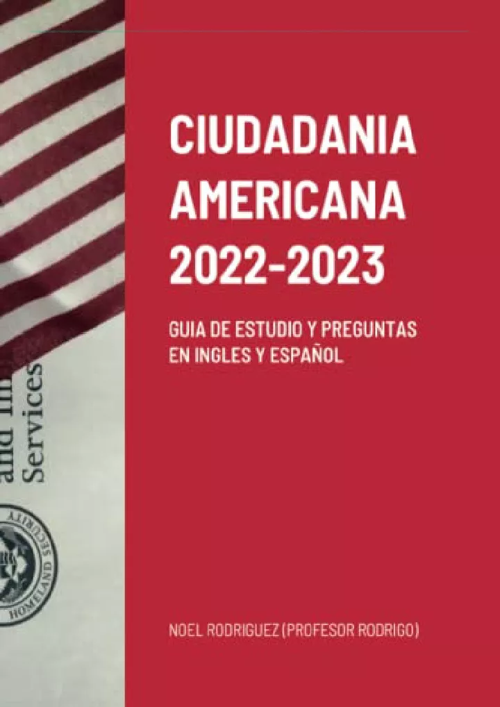 ciudadania americana 2022 2023 guia de estudio