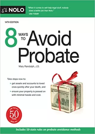 DOWNLOAD [PDF] 8 Ways to Avoid Probate kindle