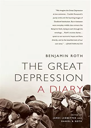 EPUB DOWNLOAD The Great Depression: A Diary: A Diary ebooks