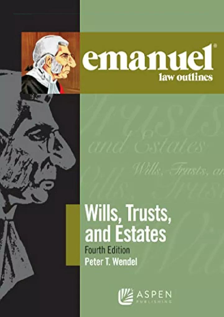 wills trusts and estates emanuel law outlines