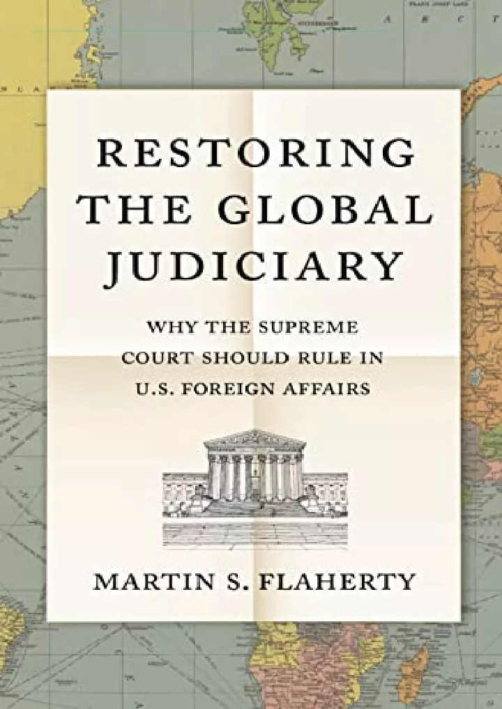 restoring the global judiciary why the supreme