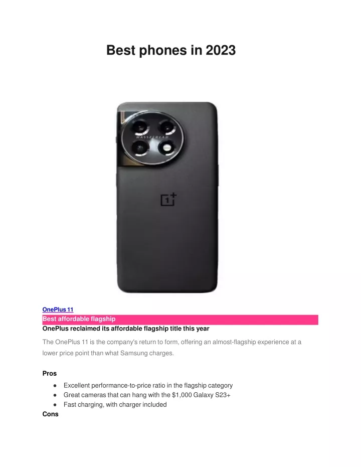 best phones in 2023