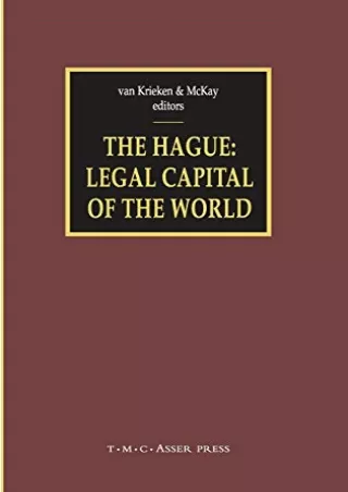 [PDF] DOWNLOAD EBOOK The Hague - Legal Capital of the World epub