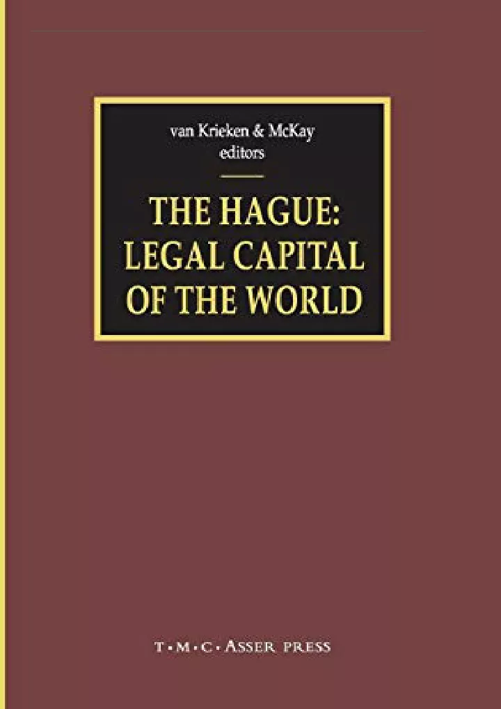 the hague legal capital of the world download