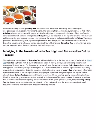 5 Simple Statements About Luxury Tea Explained