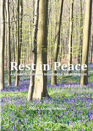 Full PDF Rest in Peace: A Guide to Wills and Inheritance Tax in Belgium