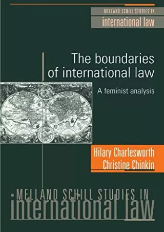 Full DOWNLOAD The boundaries of international law: A feminist analysis (Melland Schill
