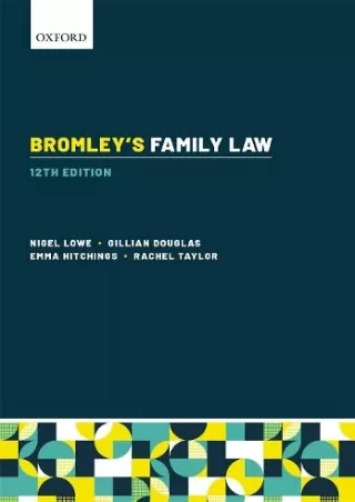 Full PDF Bromley's Family Law