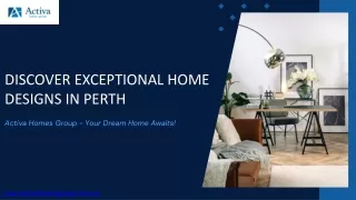 Home Designs Perth-Activa Homes Group