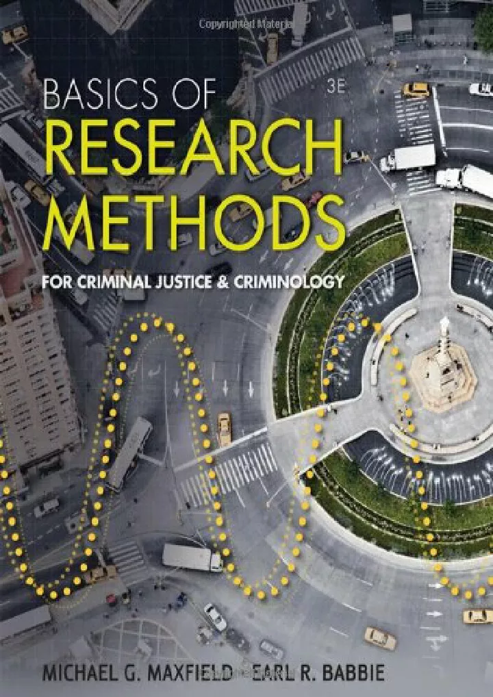 research methods topics in criminal justice