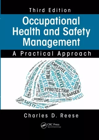 Read PDF  Occupational Health and Safety Management: A Practical Approach, Third Edition