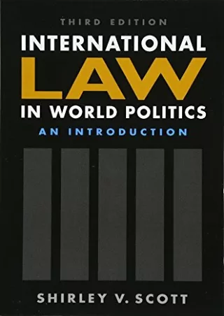 [PDF] International Law in World Politics: An Introduction, 3rd ed.