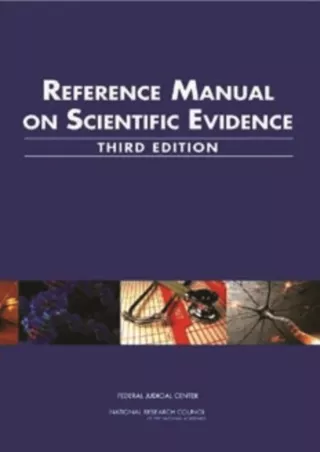 Full PDF Reference Manual on Scientific Evidence: Third Edition
