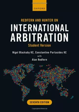 Download [PDF] Redfern and Hunter on International Arbitration: Student Version