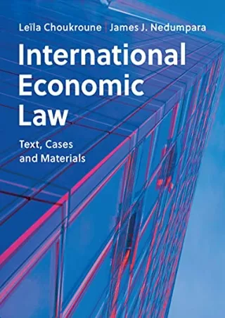 Read online  International Economic Law: Text, Cases and Materials